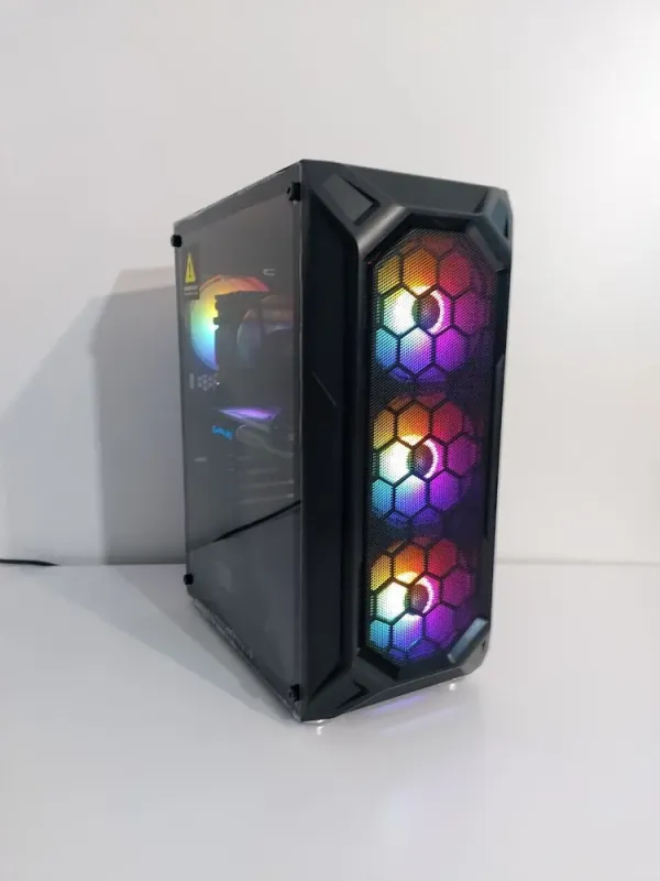 Ігровий ПК 1stPlayer FireBase X6 Tower / Intel Core i5-8500 (6 ядер по 3.0 - 4.1 GHz) / 16 GB DDR4 / 240 GB SSD M.2 + 512 GB SSD / AMD Radeon RX 570, 8 GB GDDR5, 256-bit / 500W б/в - зображення 2