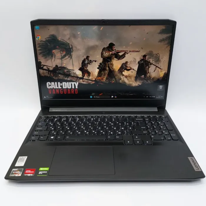 Ігровий ноутбук Б-клас Lenovo IdeaPad Gaming / 15.6" (1920x1080) IPS / AMD Ryzen 5 5600H (6 (12) ядер по 3.3 - 4.2 GHz) / 16 GB DDR4 / 512 GB SSD M.2 / nVidia GeForce GTX 1650, 4 GB GDDR5, 128-bit / WebCam / HDMI б/в - зображення 2