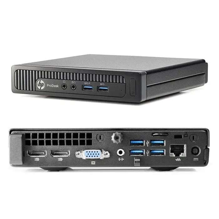 Неттоп HP EliteDesk 800 G1 USFF / Intel Core i5-4590T (4 ядра по 2.0 - 3.0 GHz) / 8 GB DDR3 / 240 GB SSD / Intel HD Graphics 4600 / Wi-Fi б/в - зображення 3