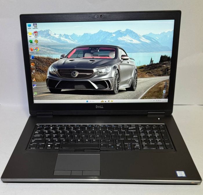 Мобільна робоча станція Dell Precision 7740 / 17,3" (1920x1080) IPS / Intel Core i7-9750H (6 (12) ядер по 2,6 - 4,5 ГГц) / 32 ГБ DDR4 / 256 ГБ SSD + 256 ГБ SSD / nVidia Quadro RTX 4000, 8 ГБ GDDR6, 256-біт / HDMI / WebCam б/в - зображення 2