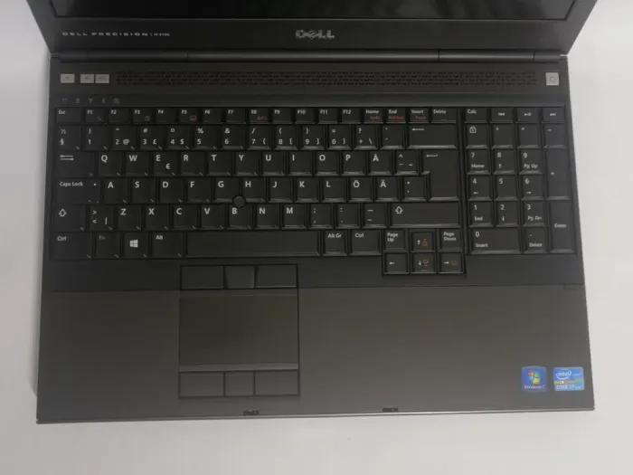 Мобільна робоча станція Dell Precision M4700 / 15.6" (1920x1080) TN / Intel Core i7-3740QM (4 (8) ядра по 2.7 - 3.7 GHz) / 16 GB DDR3 / 256 GB SSD / nVidia Quadro K2000M, 2 GB DDR3, 128-bit / WebCam / Windows 10 Pro б/в - зображення 3