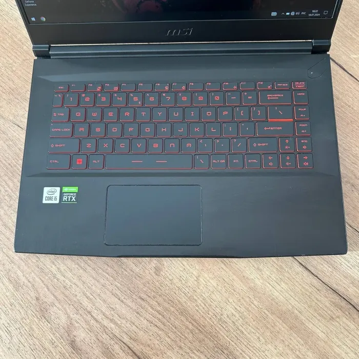 Ігровий ноутбук MSI GF65 Thin 10UE / 15.6" (1920x1080) IPS / Intel Core i5-10500H (6 (12) ядер по 2.5 - 4.5 GHz) / 16 GB DDR4 / 512 GB SSD / nVidia GeForce RTX 3060, 6 GB GDDR6, 192-bit / WebCam б/в - зображення 7