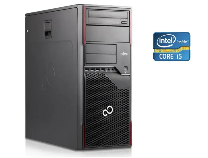 ПК Б-клас Fujitsu Celsius W420 Tower / Intel Core i5-3450 (4 ядра по 3.1 - 3.5 GHz) / 16 GB DDR3 / 128 GB SSD + 250 GB HDD / Intel HD Graphics 2500 / DVD-ROM б/в - зображення 1