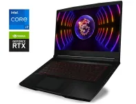 Ігровий ноутбук MSI Thin GF63 12VE-1643NEU / 15.6" (1920x1080) IPS / Intel Core i7-12650H (10 (16) ядер по 3.5 - 4.7 GHz) / 16 GB DDR4 / 512 GB SSD / nVidia GeForce RTX 4060, 8 GB GDDR6, 128-bit / WebCam б/в