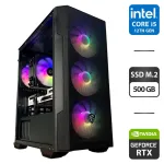Збірка під замовлення: комп'ютер MSI MAG Forge M100R Black Tower / Intel Core i5-12400F (6 (12) ядер по 2.5 - 4.4 GHz) / 16 GB DDR4 / 500 GB SSD M.2 / nVidia GeForce RTX 3070, 8 GB GDDR6, 256-bit / 650W б/в