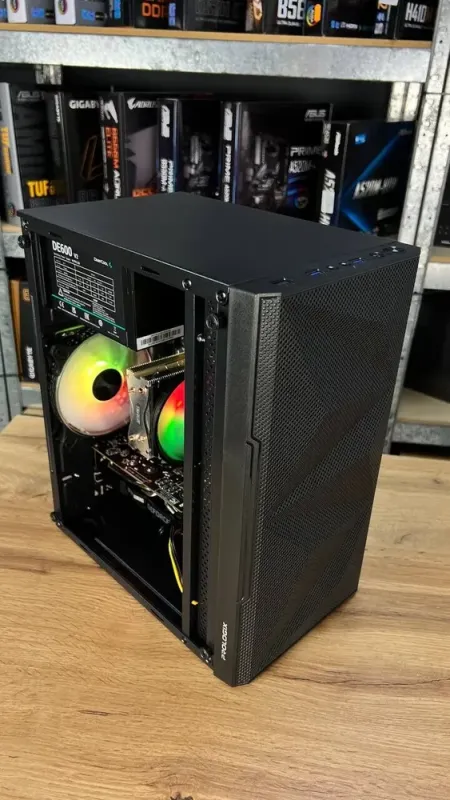 Ігровий ПК ProLogix E113 Black NEW / Intel Core i3-12100F NEW (4 (8) ядер 3,3 - 4,3 ГГц) / 16 ГБ DDR4 / 480 ГБ SSD NEW / nVidia GeForce GTX 1660 Ti, 6 ГБ GDDR6, 192-біт / 500 Вт NEW б/в - зображення 9