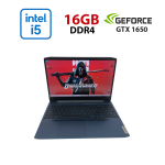 Ігровий ноутбук Lenovo IdeaPad Gaming 3 15IMH05 / 15.6" (1920x1080) IPS / Intel Core i5-10300H (4 (8) ядра по 2,5 - 4,5 ГГц) / 8 ГБ DDR4 / 512 ГБ SSD / nVidia GeForce GTX 1650, 4 ГБ GDDR5, 128-bit / WebCam / HDMI б/в