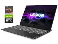 Игровой ноутбук Б-клас Lenovo Legion S7 15ACH6 / 15.6" (1920x1080) IPS / AMD Ryzen 7 5800H (8 (16) ядер по 3.2 - 4.4 GHz) / 16 GB DDR4 / 512 GB SSD / nVidia GeForce RTX 3060, 6 GB GDDR6, 192-bit / WebCam б/в