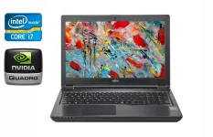 Мобільна робоча станція Fujitsu Celsius H780 / 15.6" (1920x1080) IPS / Intel Core i7-8750H (6 (12) ядер по 2.2 - 4.1 GHz) / 32 GB DDR4 / 512 GB SSD / nVidia Quadro P600, 4 GB GDDR5, 128-bit / 4G / HDMI / Windows 10 б/в