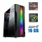 Ігровий ПК Tower / AMD Ryzen 5 5500 (6 (12) ядер по 3.6 - 4.2 GHz) / 16 GB DDR4 / 480 GB SSD / nVidia GeForce RTX 4060 Ti, 8 GB GDDR6, 128-bit / 600W