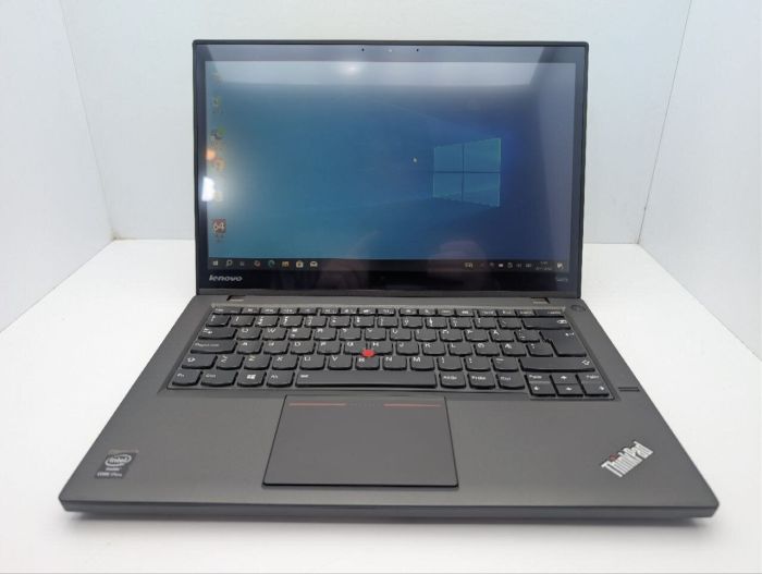 Ноутбук Lenovo ThinkPad T440s / 14" (1920x1080) IPS Touch / Intel Core i7-4600U (2 (4) ядра по 2.1 - 3.3 GHz) / 8 GB DDR3 / 256 GB SSD / Intel HD Graphics 4400 / WebCam б/в - изображение 2