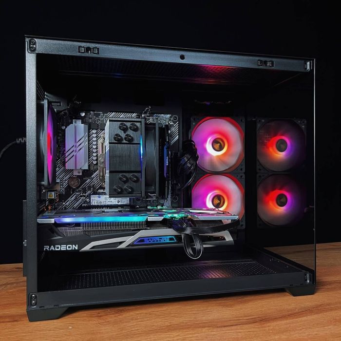 Збірка на замовлення: ігровий ПК Gamdias Aura GC10M ARGB Black Tower / AMD Ryzen 7 5700X (8 (16) ядер по 3,4 - 4,6 ГГц) / 32 ГБ DDR4 / 1000 ГБ SSD M.2 / AMD Radeon RX 6700 XT, 12 GB GDDR6, 192-bit / 650W б/в - зображення 4