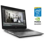 Мобільна робоча станція Б-класу HP ZBook 17 G6 / 17,3" (1920x1080) IPS / Intel Core i7-9850H (6 (12) ядер по 2,6 - 4,6 ГГц) / 32 ГБ DDR4 / 512 ГБ SSD NVMe / nVidia Quadro RTX 3000, 6 ГБ GDDR6, 192-біт / WebCam / Win 11 Pro б/в