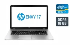 Ноутбук HP Envy 17 / 17.3" (1920x1080) TN / Intel Core i7-4700MQ (4 (8) ядра по 2.4 - 3.4 GHz) / 16 GB DDR3 / 256 GB SSD / nVidia GeForce GT 740M, 2 GB DDR3, 64-bit / WebCam / Fingerprint б/в