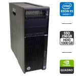 Робоча станція HP Z640 Workstation Tower / Intel Xeon E5-2609 v3 (6 ядер по 1.9 GHz) / 32 GB DDR4 / 256 GB SSD + 1000 GB HDD / nVidia Quadro K2200, 4 GB GDDR5, 128-bit / DVD-ROM / 925W б/в
