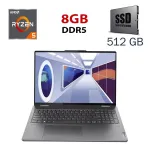 Ультрабук-трансформер Lenovo Yoga 7 16ARP8 / 16" (1920x1080) IPS Touch / AMD Ryzen 5 7535U (6 (12) ядер по 2.9 - 4.55 GHz) / 8 GB DDR5 / 512 GB SSD / AMD Radeon 660M / WebCam б/в