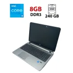 Ноутбук HP ProBook 450 G2 / 15.6" (1366x768) TN / Intel Core i5-5200U (2 (4) ядра по 2.2 - 2.7 GHz) / 8 GB DDR3 / 240 GB SSD / Intel HD Graphics 5500 / WebCam б/в