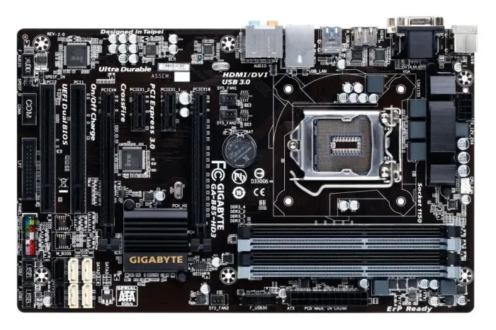 Материнская плата Gigabyte GA-B85-HD3 (rev. 2.0) / Socket LGA1150 б/в - зображення 2