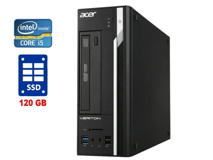 ПК Acer Veriton X2632G SFF / Intel Core i5-4570 (4 ядра по 3.2 - 3.6 GHz) / 8 GB DDR3 / 120 GB SSD / Intel HD Graphics 4400 / DVD-RW / Win 7 б/в - зображення 1
