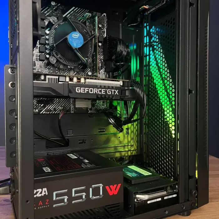 Комп'ютер Gamdias Argus E5 RGB Tower / Intel Core i3-10105F (4 (8) ядра по 3,7 - 4,4 ГГц) / 16 ГБ DDR4 / 240 ГБ SSD + 1000 ГБ HDD / nVidia GeForce GTX 1660 Super, 6 ГБ GDDR6, 192-біт / 550 Вт б/в - зображення 5