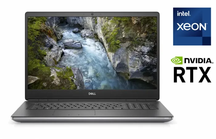 Мобільна робоча станція Dell Precision 7760 / 17.3" (1920x1080) IPS / Intel Xeon W-11855M (6 (12) ядер по 3.2 - 4.9 GHz) / 32 GB DDR4 / 1000 GB SSD / nVidia RTX A3000, 6 GB GDDR6, 192-bit / WebCam / Thunderbolt б/в - зображення 1