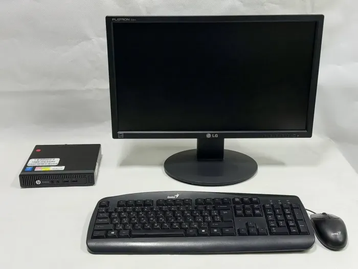 Комплект ПК: HP ProDesk 400 G1 Desktop Mini USFF / Intel Core i3-4160T (2 (4) ядра по 3.1 GHz) / 8 GB DDR3 / 256 GB SSD M.2 / Intel HD Graphics 4400 + Монітор LG Flatron E2211S-BN / 22" (1920x1080) TN / VGA б/в - зображення 2
