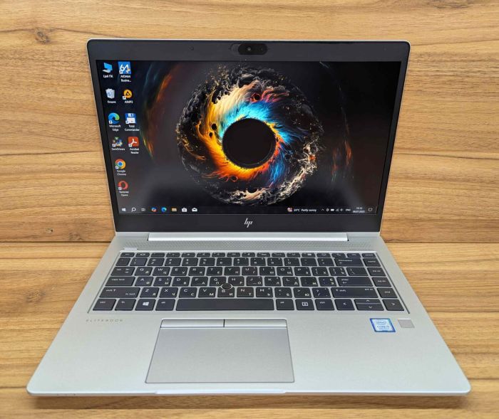 Ультрабук HP EliteBook 840 G6 / 14" (1920x1080) IPS / Intel Core i5-8265U (4 (8) ядра по 1.6 - 3.9 GHz) / 16 GB DDR4 / 512 GB SSD / Intel UHD Graphics 620 / TouchID / WebCam / Windows 10 б/в - зображення 2