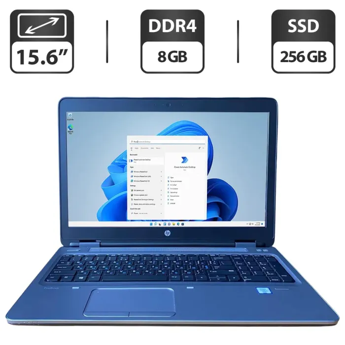 Ноутбук HP ProBook 650 G2 / 15.6" (1366x768) TN / Intel Core i5-6300U (2 (4) ядра по 2.4 - 3.0 GHz) / 8 GB DDR4 / 256 GB SSD / Intel HD Graphics 520 / WebCam б/в - зображення 1