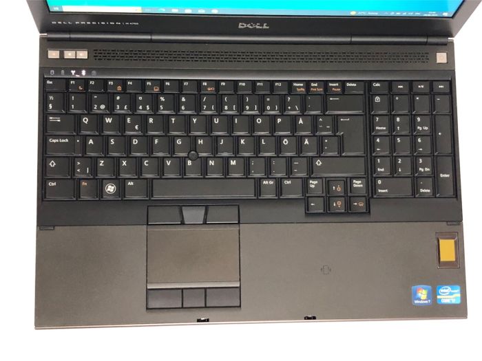 Мобільна робоча станція Dell Precision M4700 / 15.6" (1920x1080) TN / Intel Core i7-3820QM (4 (8) ядра по 2.7 - 3.7 GHz) / 8 GB DDR3 / 256 GB SSD / AMD FirePro M4000, 1 GB GDDR5, 128-bit / DVD-ROM / WebCam / Win 10 Pro б/в - зображення 8