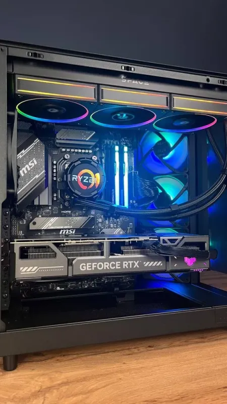 Збірка на замовлення: ігровий ПК NZXT H6 Flow Tower / AMD Ryzen 7 7800X3D (8 (16) ядер по 4,2 - 5,0 ГГц) / 32 ГБ DDR5 / 1000 ГБ SSD M.2 / nVidia GeForce RTX 5070, 12 ГБ GDDR7, 192-bit / 750 Вт - зображення 7