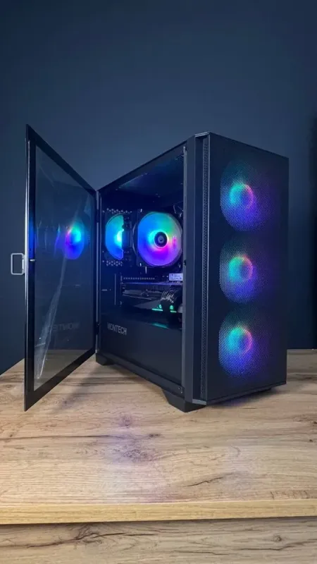 Збірка під замовлення: ігровий ПК Montech Air 100 ARGB Tower / AMD Ryzen 7 5700X (8 (16) ядер по 3.4 - 4.6 GHz) / 32 GB DDR4 / 1000 GB SSD M.2 / nVidia GeForce RTX 3080, 10 GB GDDR6X, 320-bit / 750W б/в - зображення 3