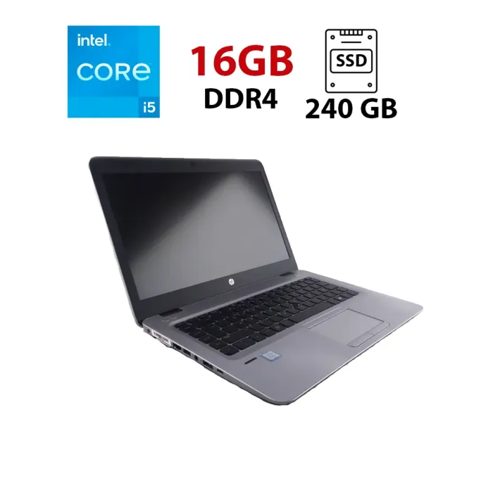 Ультрабук HP EliteBook 840 G3 / 14" (1920x1080) TN Touch / Intel Core i5-6200U (2 (4) ядра по 2.3 - 2.8 GHz) / 16 GB DDR4 / 240 GB SSD / Intel HD Graphics 520 / WebCam б/в - зображення 1