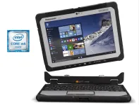 Захищений нетбук-трансформер Panasonic Toughbook CF-20 / 10.1" (1920x1200) TN / Intel Core M5-6Y57 (2 (4) ядра по 1.1 - 2.8 GHz) / 8 GB DDR3 / 256 GB SSD / Intel HD Graphics 615 / WebCam / Win 10 Pro + ДОК-станція б/в