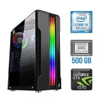 Ігровий ПК Tower / Intel Core i5-8500 (6 ядер по 3-4.1 GHz) / 16 GB DDR4 / 500GB SSD NEW / GeForce GTX 1070, 8 GB GDDR5, 256-bit б/в