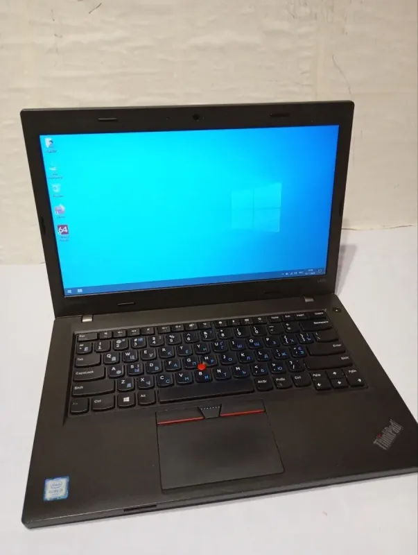 Ноутбук Б-клас Lenovo ThinkPad L470 / 14" (1366x768) TN / Intel Core i5-6200U (2 (4) ядра по 2.3 - 2.8 GHz) / 8 GB DDR4 / 256 GB SSD / Intel HD Graphics 520 / WebCam б/в - зображення 2