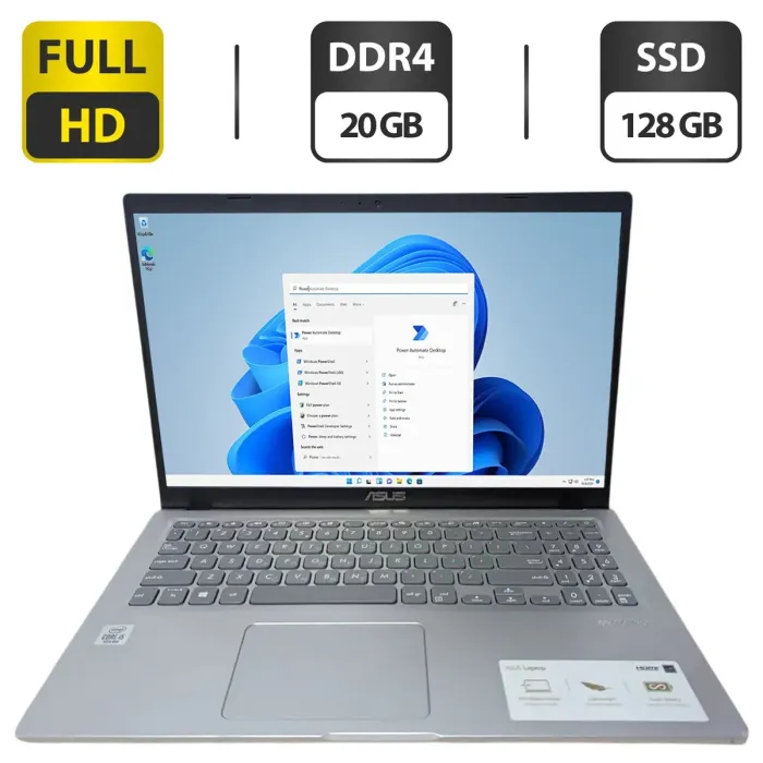 Ноутбук Б-клас Asus X515J / 15.6" (1920x1080) TN / Intel Core i5-1035G1 (4 (8) ядра по 1.0 - 3.6 GHz) / 20 GB DDR4 / 128 GB SSD / Intel UHD Graphics / WebCam б/в - зображення 1