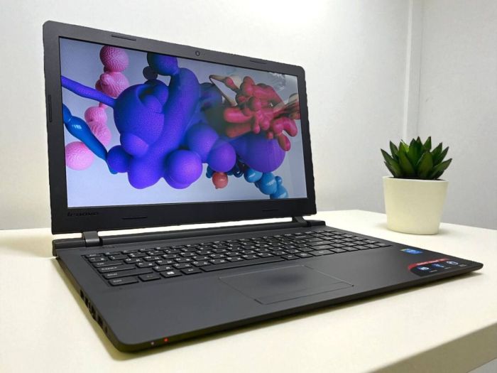 Ноутбук Б-клас Lenovo 100-15IBY / 15.6" (1366x768) TN / Intel Celeron N2840 (2 ядра по 2.16 - 2.58 GHz) / 4 GB DDR3 / 120 GB SSD / Intel HD Graphics / WebCam б/в - зображення 6