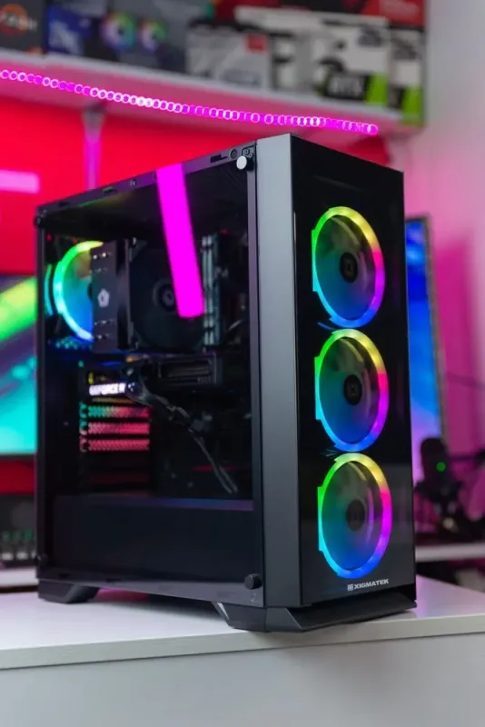 Ігровий ПК Xigmatek Sirocon III Tower / Intel Core i5-10400F (6 (12) ядер по 2.9 - 4.3 GHz) / 16 GB DDR4 / 512 GB SSD / Palit RTX 3060, 12 GB GDDR6, 192-bit / 700W / Gigabyte B460M Gaming HD / ID-Cooling SE-214 - зображення 4