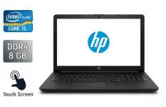 Ноутбук Б-клас HP 15-bs05dx / 15.6" (1366x768) TN Touch / Intel Core i5-7200U (2 (4) ядра по 2.5 - 3.1 GHz) / 8 GB DDR4 / 256 GB SSD / Intel HD Graphics 620 / WebCam / Windows 10 б/в