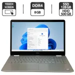 Ноутбук Б-клас Dell Inspiron 15 5584 / 15.6" (1920x1080) IPS Touch / Intel Core i7-8565U (4 (8) ядер по 1.8 - 4.6 GHz) / 8 GB DDR4 / 128 GB SSD + 500 GB HDD / Intel UHD Graphics / WebCam / Windwos 11 Pro б/в