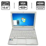 Нетбук Acer Aspire One 101 / 10.6" (1366x768) TN / Intel Atom N2600 (2 (4) ядра по 1.6 GHz) / 4 GB DDR3 / 160 GB HDD / Intel Graphics / WebCam б/в