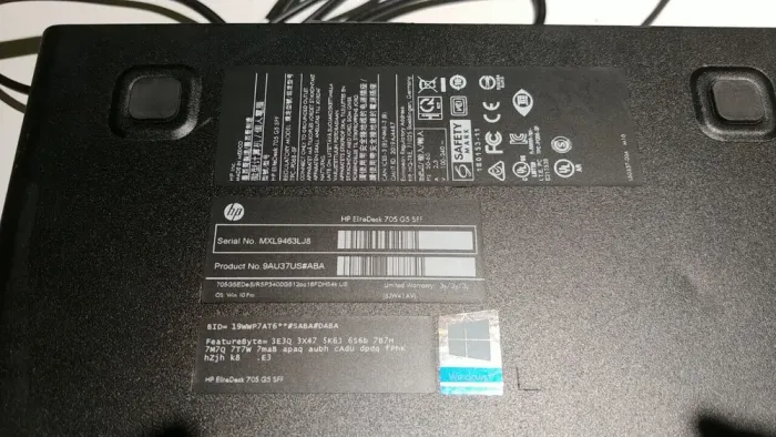 Комп'ютер HP Elitedesk 705 G5 SFF / AMD Ryzen 5 3400G (4(8) ядра по 3.7 - 4.2 GHz) / 16 GB DDR4 / 240 GB SSD+1000 GB HDD / AMD Radeon R7 430, 2 GB GDDR5, 128-bit / Windows б/в - зображення 7