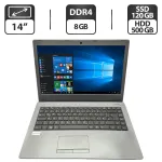 Ноутбук Schenker S306 / 14" (1366x768) TN / Intel Core i5-6200U (2 (4) ядра по 2.3 - 2.8 GHz) / 8 GB DDR4 / 120 GB SSD + 500 GB HDD / Intel HD Graphics 520 / WebCam б/в