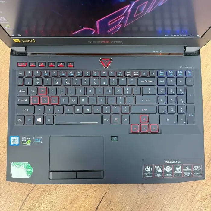 Ігровий ноутбук Б-клас Acer Predator 15 G9-591 / 15.6" (1920x1080) IPS / Intel Core i7-6700HQ (4 (8) ядра по 2.6 - 3.5 GHz) / 32 GB DDR4 / 256 GB SSD + 1000 GB HDD / nVidia GeForce GTX 980M, 4 GB GDDR5, 256-bit / WebCam б/в - зображення 7