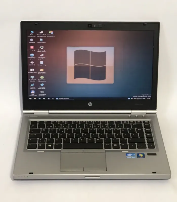 Ноутбук HP EliteBook 8460p / 14" (1600x900) TN / Intel Core i5-2520M (2 (4) ядра по 2.5 - 3.2 GHz) / 8 GB DDR3 / 500 GB HDD / AMD Radeon HD 6470M, 1GB DDR3, 64-bit / WebCam / DVD-ROM б/в - зображення 2