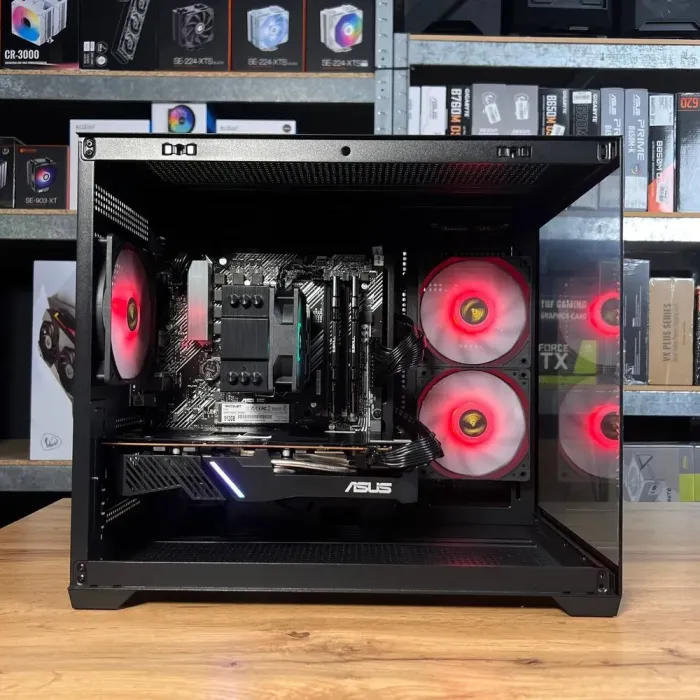 Збірка під замовлення: ігровий ПК Gamdias Aura GC10M ARGB Black Tower / AMD Ryzen 5 5600 (6 (12) ядер по 3.5 - 4.4 GHz) / 16 GB DDR4 / 512 GB SSD M.2 / AMD Radeon RX 5700, 8 GB GDDR6, 256-bit / 550W б/в - зображення 4