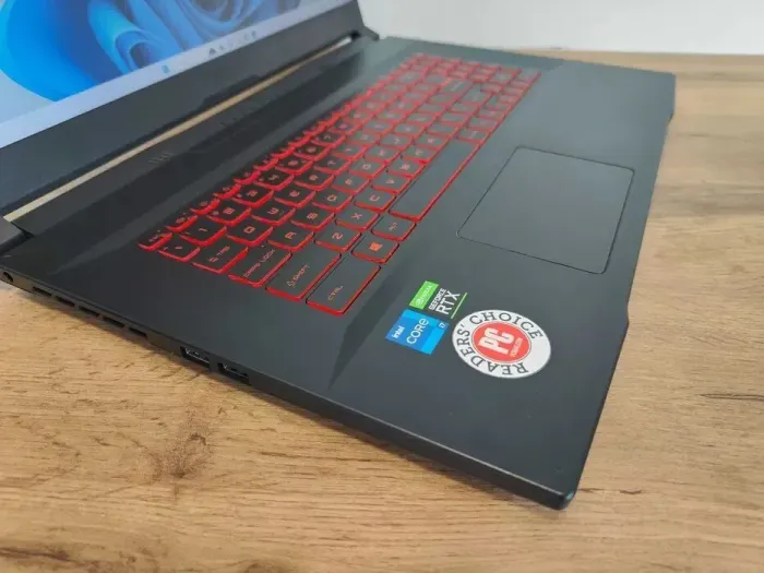 Ігровий ноутбук MSI Katana GF66 11UD / 15.6" IPS / Core i7-11800H (8 (16) ядер по 2.3-4.6 GHz) / 32GB DDR4 / 512GB SSD / GeForce RTX 3050 Ti, 4GB GDDR6, 128-bit / WebCam / Win 11 Home б/в - зображення 8