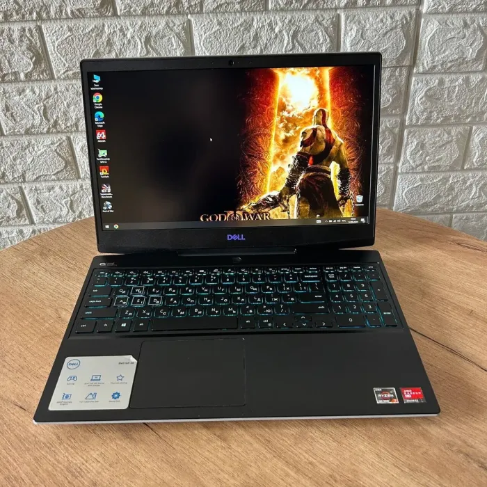 Ігровий ноутбук Б-клас Dell G5 SE 5505 / 15.6" (1920x1080) IPS / AMD Ryzen 7 4800H (8 (16) ядер по 2.9 - 4.2 GHz) / 8 GB DDR4 / 512 GB SSD / AMD Radeon RX 5600M, 6 GB GDDR6, 192-bit / WebCam б/в - зображення 2