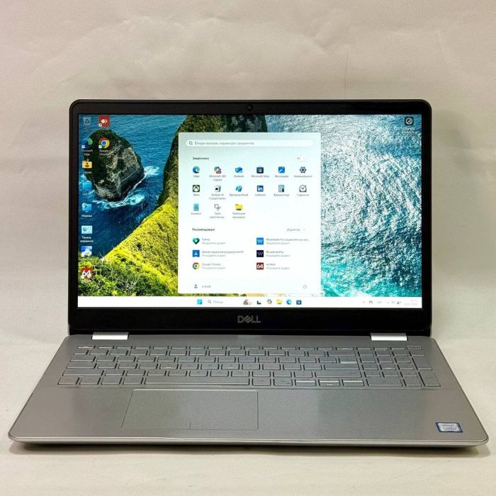 Ноутбук Б-клас Dell Inspiron 15 5584 / 15.6" (1920x1080) IPS Touch / Intel Core i7-8565U (4 (8) ядер по 1.8 - 4.6 GHz) / 8 GB DDR4 / 128 GB SSD + 500 GB HDD / Intel UHD Graphics / WebCam / Windwos 11 Pro б/в - зображення 2