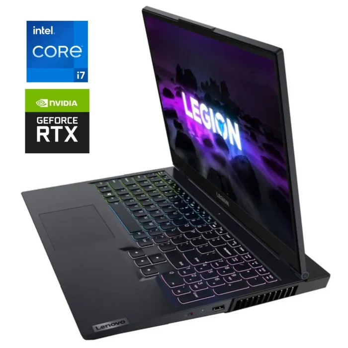 Ігровий ноутбук Б-класу Lenovo Legion 5 15ITH6H / 15,6" (1920x1080) IPS / Intel Core i7-11800H (8 (16) ядер по 2,3 - 4,6 ГГц) / 16 ГБ DDR5 / 512 ГБ SSD NVMe / nVidia GeForce RTX 3070, 8 ГБ GDDR6, 256-біт / Веб-камера б/в - зображення 1